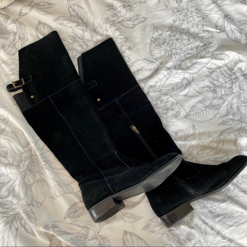 Black knee high boots